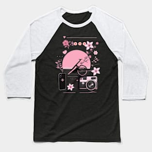 black and pink girl Baseball T-Shirt